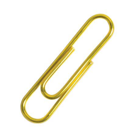 Paper Clips, Medium, Gold, 1000PK